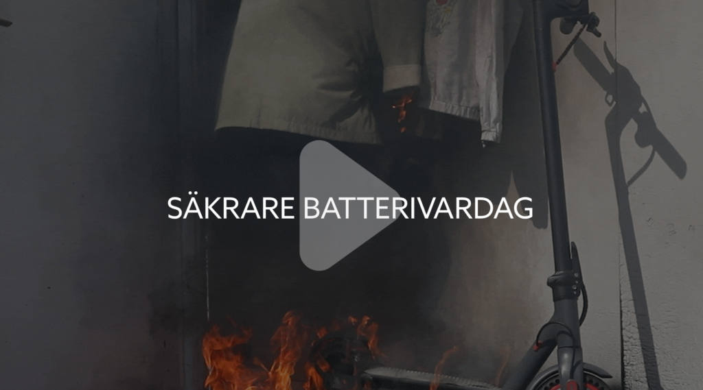 Brandrisker med litiumjonbatterier och termisk rusning